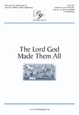 The Lord God Made Them All Unison/Two-Part choral sheet music cover